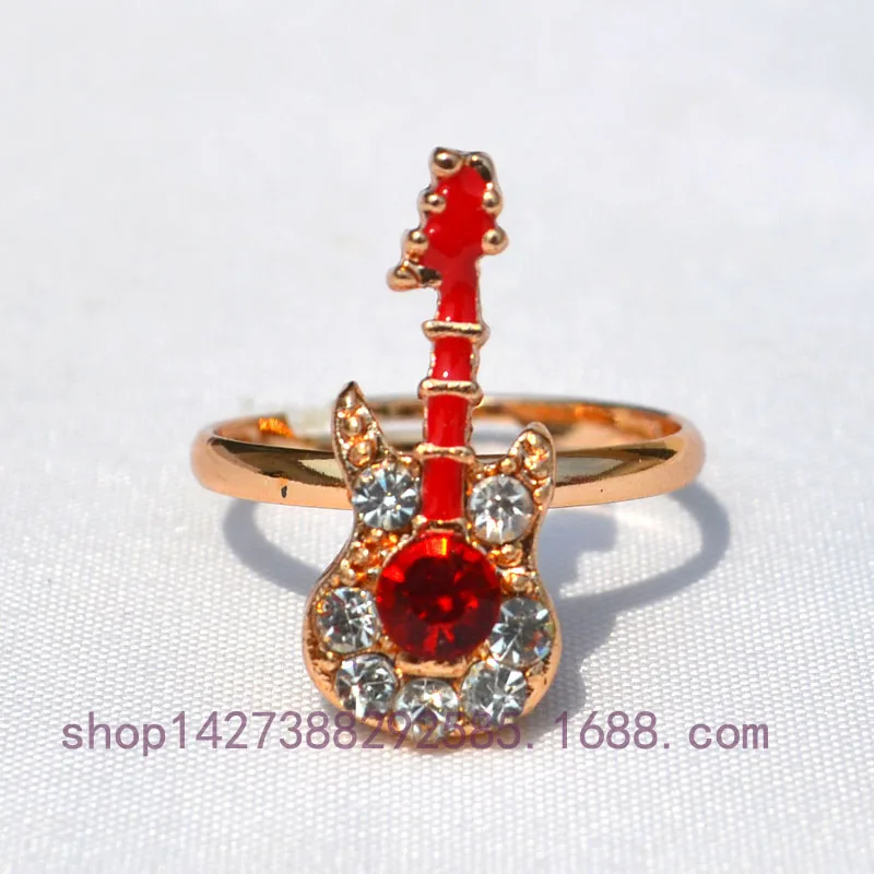 High Quality Austria Crystal Guitar CZ Rhinestone Fashion Adjustable Rings Rose Gold Color Engagement alliance Women Jewelry
High Quality Austria Crystal Guitar CZ Rhinestone Fashion Adjustable Rings Rose Gold Color Engagement alliance Women Jewelry