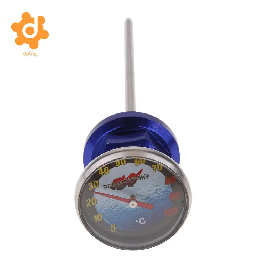 14.5cm Oil Tank Dipstick w/ Temperature Gauge for 110cc 125cc Scooter ATV