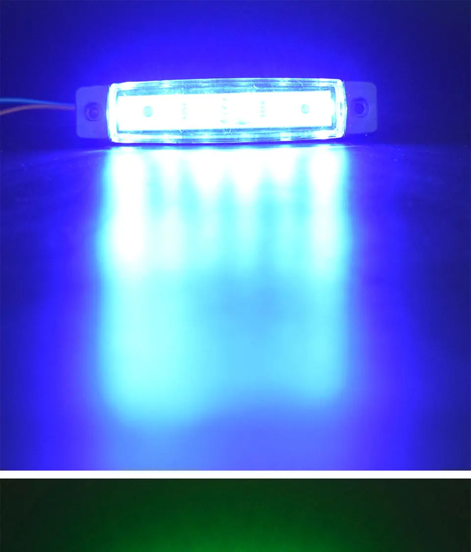 DC 12V 24V Auto External Light Source Red Blue Yellow Green White SMD LED Brake Lamps Truck Car Turn Signal Light Bulbs (12)