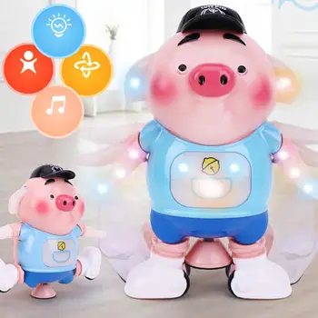 Electric Dancing Pig Robot 360 Degree Rotate Musical Flashing Education Kids Toy gift for children
Electric Dancing Pig Robot 360 Degree Rotate Musical Flashing Education Kids Toy gift for children
