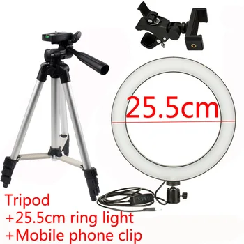 10" USB Plug LED Ring Light Photo Studio Camera Light with Tripod Phone Holder Photography Ring Light for Game Video Makeup Live
10" USB Plug LED Ring Light Photo Studio Camera Light with Tripod Phone Holder Photography Ring Light for Game Video Makeup Live