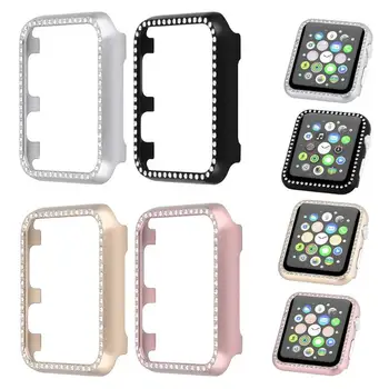 Metal Aluminium Frame Diamond Watch Cover Shell with Bright Water Drill Scratch Prevention Dust for Apple Watch Series 4
Metal Aluminium Frame Diamond Watch Cover Shell with Bright Water Drill Scratch Prevention Dust for Apple Watch Series 4