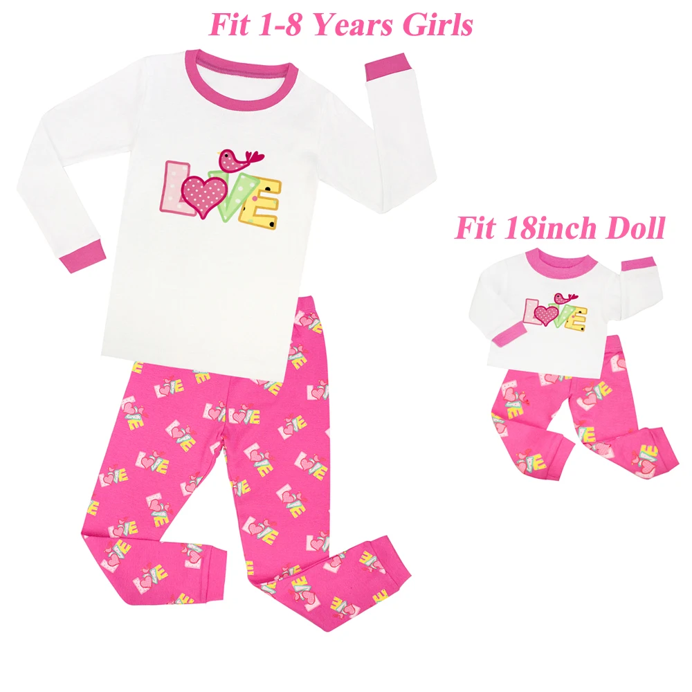 Matching Girls and 18'' Doll Pajamas Sets Girls Pajamas Children Clothes Pijama Unicornio Kids Unicorn Clothes for Girls
Matching Girls and 18'' Doll Pajamas Sets Girls Pajamas Children Clothes Pijama Unicornio Kids Unicorn Clothes for Girls
