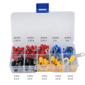 (102PCS 10Kinds RV) Electrical Ring Terminal Crimp Connector Kit Set With Box,Copper Wire Insulated Cord Pin End Butt
(102PCS 10Kinds RV) Electrical Ring Terminal Crimp Connector Kit Set With Box,Copper Wire Insulated Cord Pin End Butt
