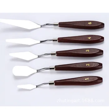 Stainless Steel Spatula 5pcs/set Baking Pastry Tool Mixing Scraper Pack Art Scorper Oil Scraper Oil Painting Shovel Palette
Stainless Steel Spatula 5pcs/set Baking Pastry Tool Mixing Scraper Pack Art Scorper Oil Scraper Oil Painting Shovel Palette