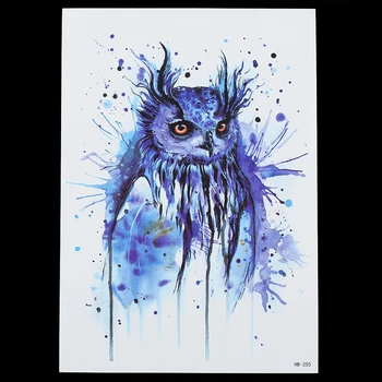 1 Sheet Mysterious Fake Blue Owl Pattern Drawing Design Tattoo HB255 Waterproof Temporary Women Men Body Back Art Tattoo Sticker
1 Sheet Mysterious Fake Blue Owl Pattern Drawing Design Tattoo HB255 Waterproof Temporary Women Men Body Back Art Tattoo Sticker