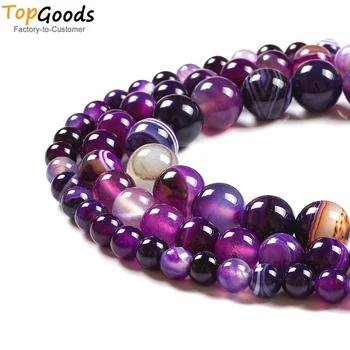 Topgoods Natural Stone Beads Purple Striated Agate Round Loose Gemstone Diy Women Bracelet 4 6 8 10 12Mm For Jewelry Making
Topgoods Natural Stone Beads Purple Striated Agate Round Loose Gemstone Diy Women Bracelet 4 6 8 10 12Mm For Jewelry Making