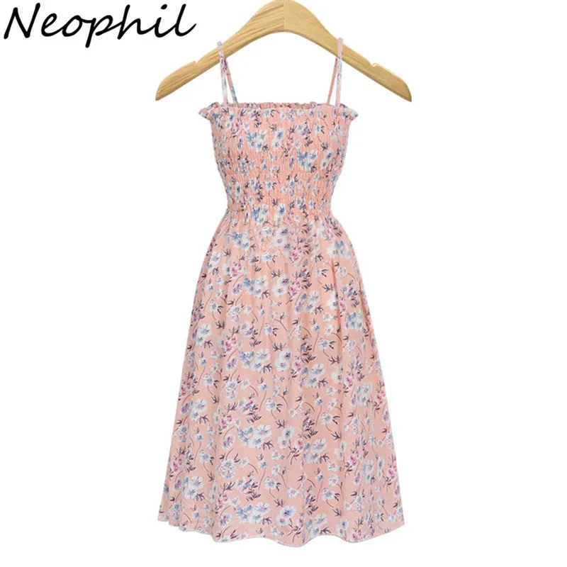 Neophil 2019 Bohemian Beach Flower Pattern Summer Midi Dresses Elastic Bust Sleeveless Spaghetti Strap A-Line Wome VestidosD1520
Neophil 2019 Bohemian Beach Flower Pattern Summer Midi Dresses Elastic Bust Sleeveless Spaghetti Strap A-Line Wome VestidosD1520