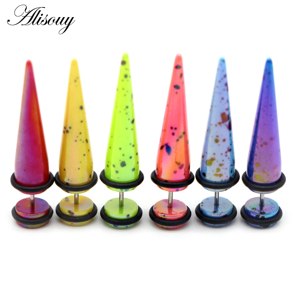 Alisouy 2pcs UV Acrylic Ear Fake Cheater Stretcher Taper Spike Cheater Plug Tunnel Expander Earrings Gauges Body Jewelry
Alisouy 2pcs UV Acrylic Ear Fake Cheater Stretcher Taper Spike Cheater Plug Tunnel Expander Earrings Gauges Body Jewelry