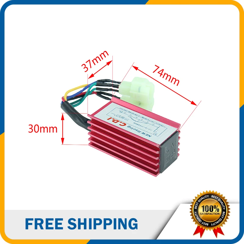 GY6 Racing Ignition CDI BOX RED 4+2 Round Connector for 50cc 150cc MOPED SCOOTER ATV DQ-101-2
GY6 Racing Ignition CDI BOX RED 4+2 Round Connector for 50cc 150cc MOPED SCOOTER ATV DQ-101-2