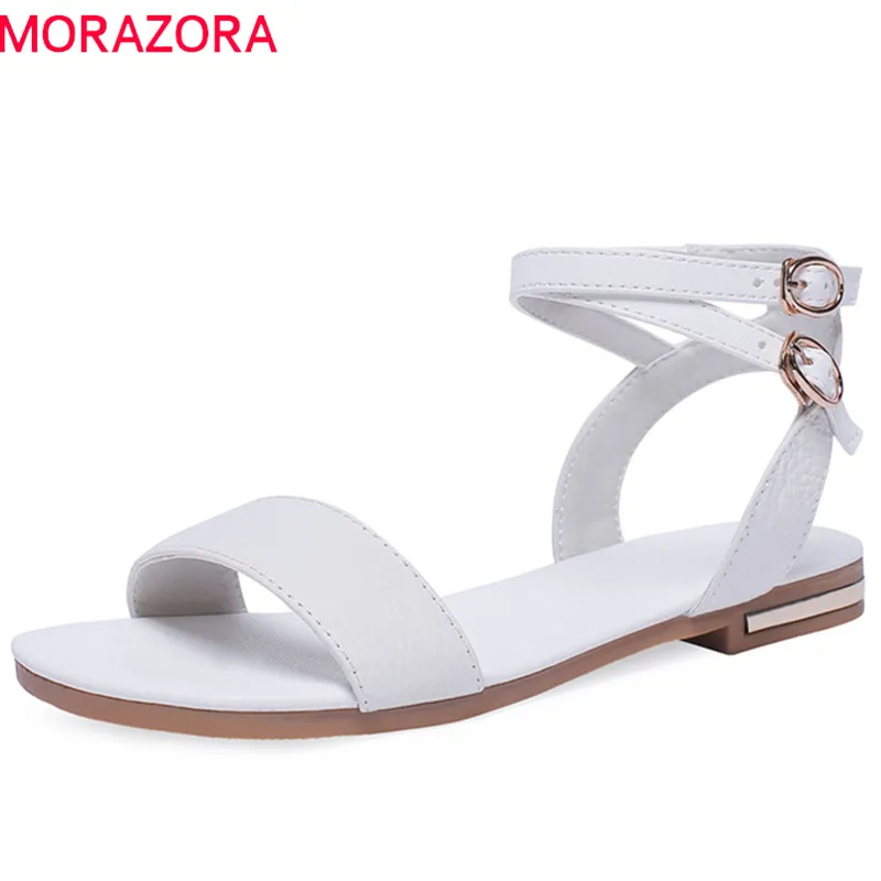 MORAZORA 2019 hot sale women sandals cow leather shoes buckle summer shoes comfortable flat sandal woman big size 46 drop ship
MORAZORA 2019 hot sale women sandals cow leather shoes buckle summer shoes comfortable flat sandal woman big size 46 drop ship