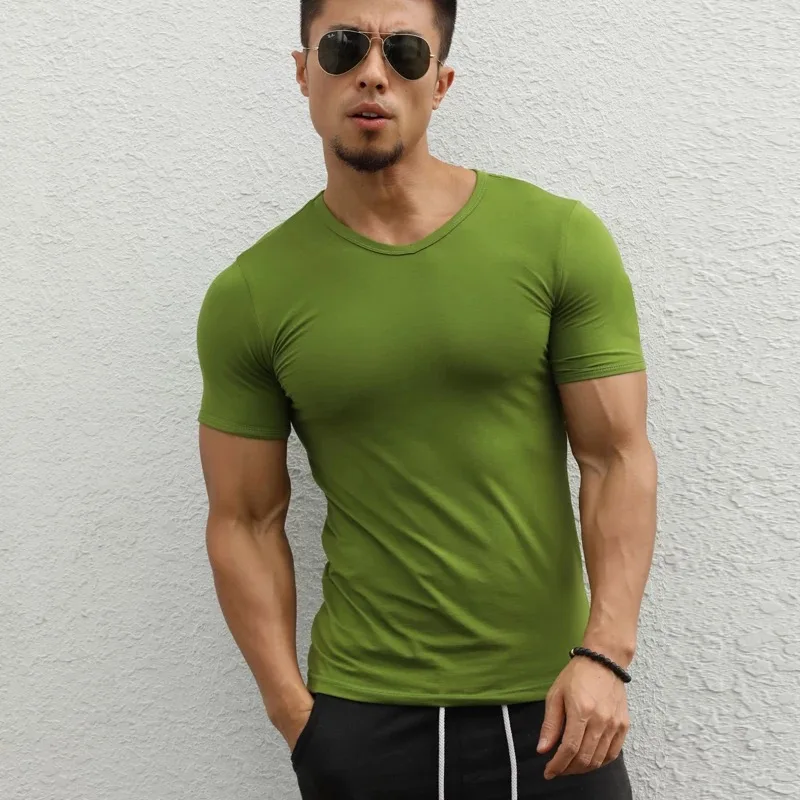 4144B-Workout fitness men Short sleeve t shirt men thermal muscle bodybuilding wear compression Elastic Slim exercise clothing
4144B-Workout fitness men Short sleeve t shirt men thermal muscle bodybuilding wear compression Elastic Slim exercise clothing
