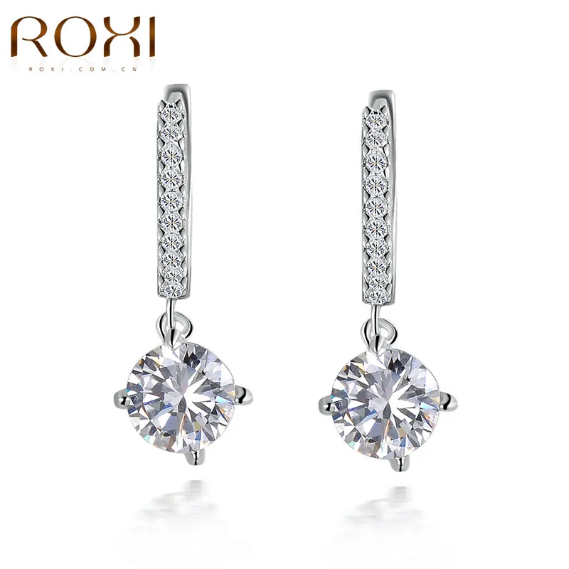 ROXI Earrings For Womens Party Wedding Classic Crystal Zirconia White Gold Color Fashion Jewelry Ear Earrings For Vacation
ROXI Earrings For Womens Party Wedding Classic Crystal Zirconia White Gold Color Fashion Jewelry Ear Earrings For Vacation