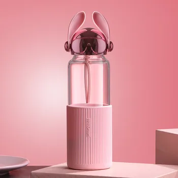 Creative Cartoon Portable Glass Water Bottles With Bright Plating Dog Lid Cute Personality Water Bottle For Girl Student
Creative Cartoon Portable Glass Water Bottles With Bright Plating Dog Lid Cute Personality Water Bottle For Girl Student