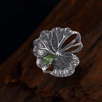 2018 Fashion Silver S925 Pure Silver Lotus Lotus Natural Hetian Jade Jasper Opening Sterling Silver Lady Ring Wholesale Ring
2018 Fashion Silver S925 Pure Silver Lotus Lotus Natural Hetian Jade Jasper Opening Sterling Silver Lady Ring Wholesale Ring