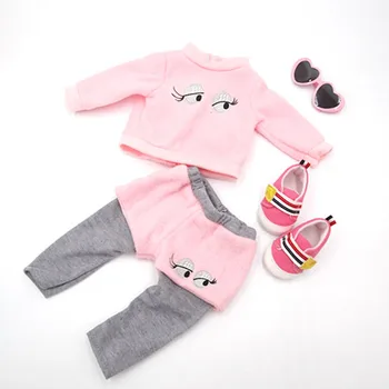 Fashion baby Suit Casual Set shoes glasses for 43cm new born doll Accessories
Fashion baby Suit Casual Set shoes glasses for 43cm new born doll Accessories