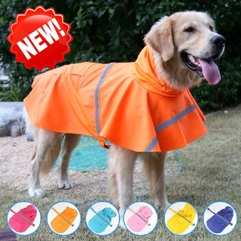 New Pet Raincoat Dog Raincoat Labradorkingmau Large and Medium-sized Dog Reflective Waterproof Anti-snow Big Dog Clothes
New Pet Raincoat Dog Raincoat Labradorkingmau Large and Medium-sized Dog Reflective Waterproof Anti-snow Big Dog Clothes