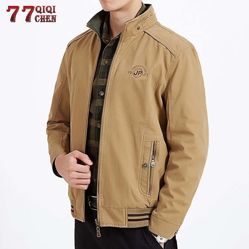 QIQICHEN Plus Size Spring and autumn Jacket Solid Miliar Cotton Coat 2021 Male Double sided winter jacket men Loose coat
QIQICHEN Plus Size Spring and autumn Jacket Solid Miliar Cotton Coat 2021 Male Double sided winter jacket men Loose coat