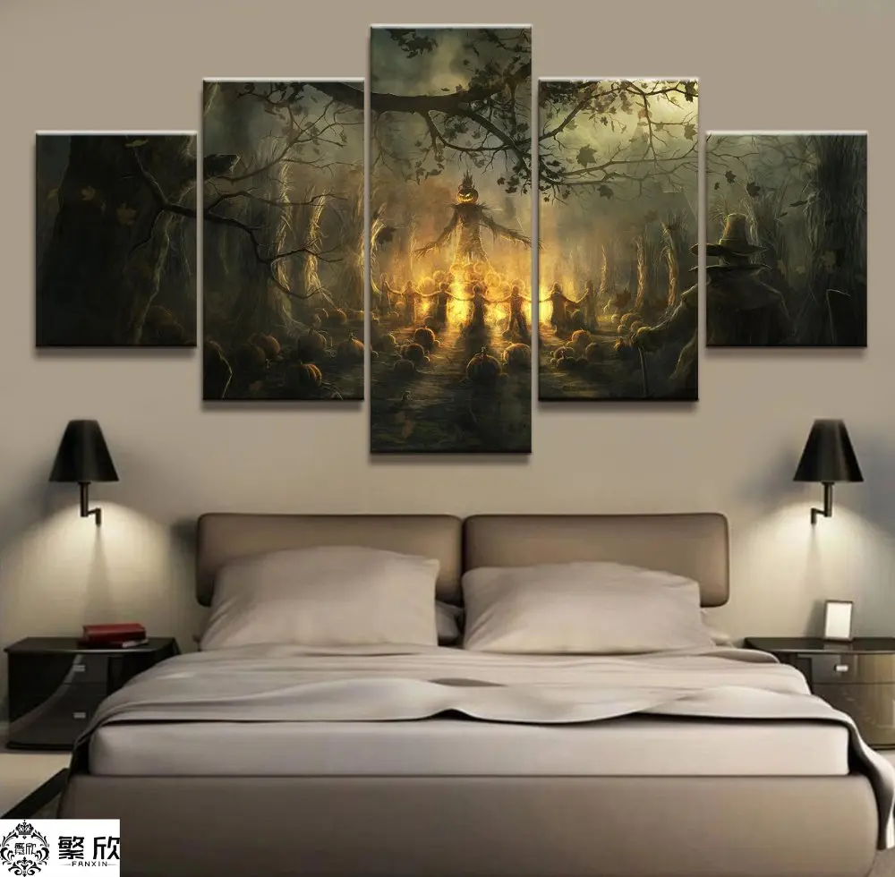 5 Pieces Halloween theme Pumpkin Canvas Printed Home Decor Cuadros Painting Wall Art Decoration Modern Pictures Poster Artworks
5 Pieces Halloween theme Pumpkin Canvas Printed Home Decor Cuadros Painting Wall Art Decoration Modern Pictures Poster Artworks