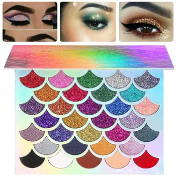 Professional Makeup Mermaid Glitter Eyeshadow Pallete Long lasting Matte Eyeshadow Palette Shiny Eye shadows Pigment Cosmetics
Professional Makeup Mermaid Glitter Eyeshadow Pallete Long lasting Matte Eyeshadow Palette Shiny Eye shadows Pigment Cosmetics