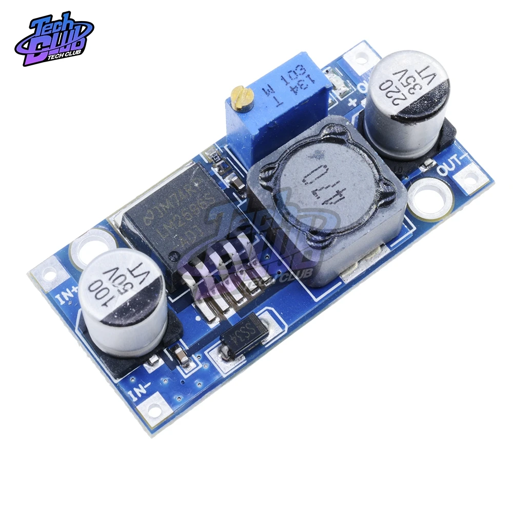LM2596s DC-DC step-down power supply module 3A adjustable step-down module LM2596 voltage regulator 24V 12V 5V 3V
LM2596s DC-DC step-down power supply module 3A adjustable step-down module LM2596 voltage regulator 24V 12V 5V 3V