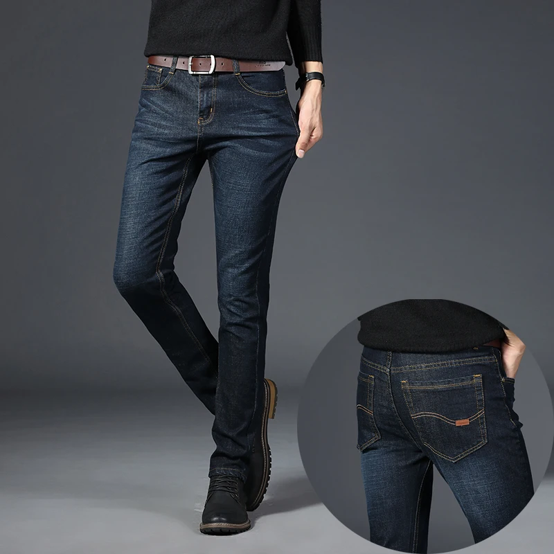 New Pure Fashion Recreational Men's Jeans In 2019 / Spring and Autumn Men's Slim Jeans Black and Blue 
New Pure Fashion Recreational Men's Jeans In 2019 / Spring and Autumn Men's Slim Jeans Black and Blue