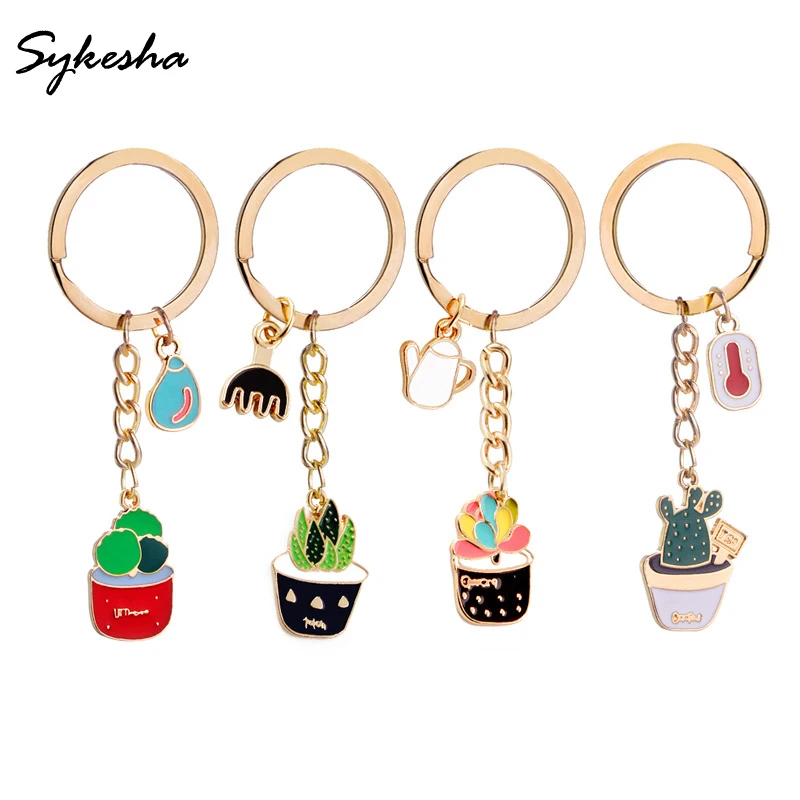 2019 Stylish All-match Plant Kinds of Cactus Kettle Rake Keychains Alloy Enamel Pot Key Button Bag Holder Girls Teenage Keychain
2019 Stylish All-match Plant Kinds of Cactus Kettle Rake Keychains Alloy Enamel Pot Key Button Bag Holder Girls Teenage Keychain