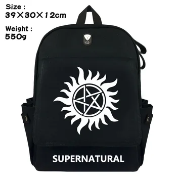 TV SPN Supernatural Sam student School bag Casual canvas Backpack Fashion zipper Rucksack Black Travel bag Shoulder Bag Bookbag
TV SPN Supernatural Sam student School bag Casual canvas Backpack Fashion zipper Rucksack Black Travel bag Shoulder Bag Bookbag