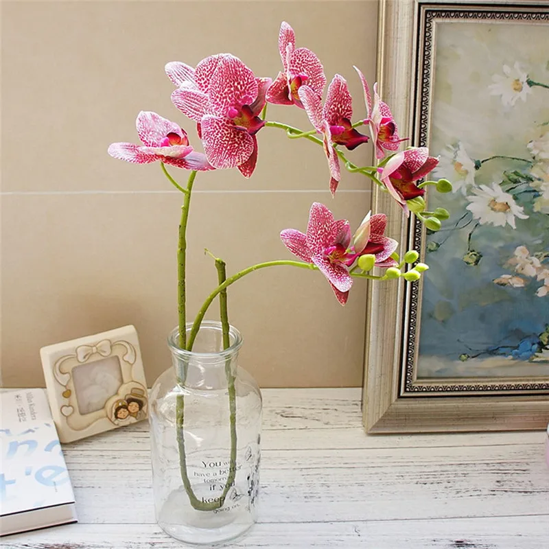 2 Forks 3D Artificial Butterfly Orchid Flower Simulation Green Plant Silk Real Touch Flower Bouquet for Home Wedding Decoration
2 Forks 3D Artificial Butterfly Orchid Flower Simulation Green Plant Silk Real Touch Flower Bouquet for Home Wedding Decoration
