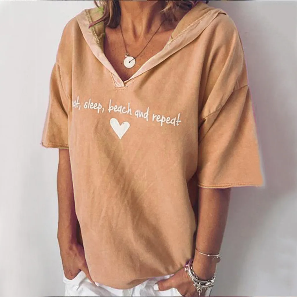 JAYCOSIN T-Shirt Women Summer Casual Sport Tee Top O-Neck Short Sleeve Letter Print T Shirt Ladies Plus Size Hooded Shirts May23
JAYCOSIN T-Shirt Women Summer Casual Sport Tee Top O-Neck Short Sleeve Letter Print T Shirt Ladies Plus Size Hooded Shirts May23