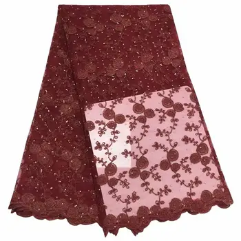 Hot selling african Tulle lace fabric 2019 high quality Best Nigerian Lace Fabric for Stones Embroidery Swiss voile lace Wine
Hot selling african Tulle lace fabric 2019 high quality Best Nigerian Lace Fabric for Stones Embroidery Swiss voile lace Wine
