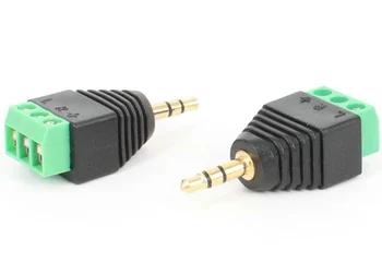 200pcs/lot 3.5mm 3 Pole Stereo Audio Video Male to 3 Screw Terminal Female Double Track Headphone Balum Converter Adapter
200pcs/lot 3.5mm 3 Pole Stereo Audio Video Male to 3 Screw Terminal Female Double Track Headphone Balum Converter Adapter