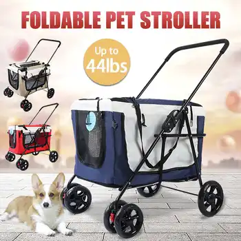 Large Four Wheel Pet Stroller 3-in-1 Soft Sided Detachable Pet Carrier Travel Crate and Pet Stroller Bearing 20KG
Large Four Wheel Pet Stroller 3-in-1 Soft Sided Detachable Pet Carrier Travel Crate and Pet Stroller Bearing 20KG