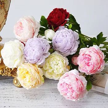 New arrival Artificial Peony flower branch fake fleur artificielle rose flores for home wedding decoration party supplies
New arrival Artificial Peony flower branch fake fleur artificielle rose flores for home wedding decoration party supplies