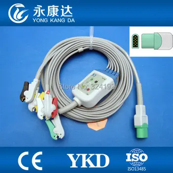 2pcs/pack Free shipping Datascope 5 lead one-piece series patient ECG cable with leads,12pin/IEC/Snap ecg lead
2pcs/pack Free shipping Datascope 5 lead one-piece series patient ECG cable with leads,12pin/IEC/Snap ecg lead
