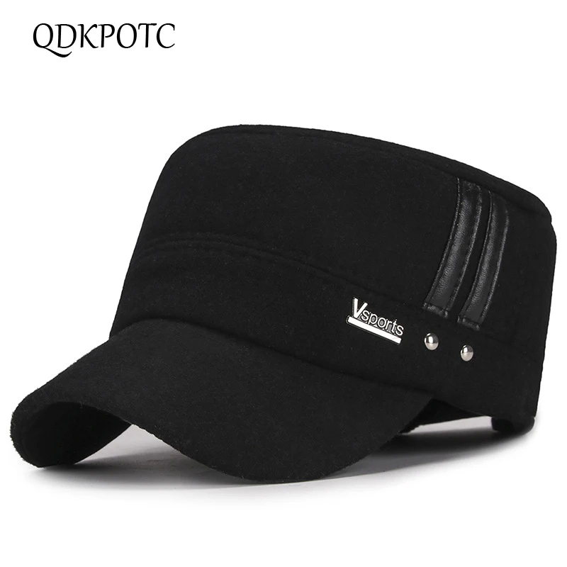QDKPOTC Autumn Winter Military Hats Men Keep Warm Protect The Ear Hat Flat Top Baseball Caps Men Adjustable Windproof Army Cap
QDKPOTC Autumn Winter Military Hats Men Keep Warm Protect The Ear Hat Flat Top Baseball Caps Men Adjustable Windproof Army Cap