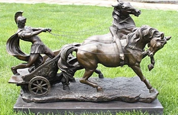 Western Bronze Copper Marble Knight Mars War God Horse Carriage Statue Sculpture
Western Bronze Copper Marble Knight Mars War God Horse Carriage Statue Sculpture