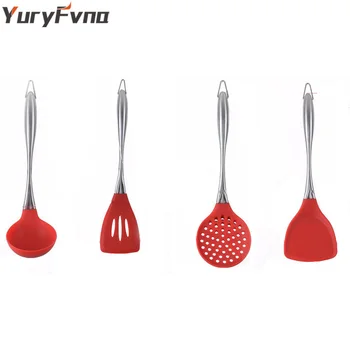YuryFvna 4 Pcs/Set Silicone Kitchen Cooking Utensils Set Heat Resistant Non-Stick Silicone Kitchen Utensil Tools Gadget
YuryFvna 4 Pcs/Set Silicone Kitchen Cooking Utensils Set Heat Resistant Non-Stick Silicone Kitchen Utensil Tools Gadget
