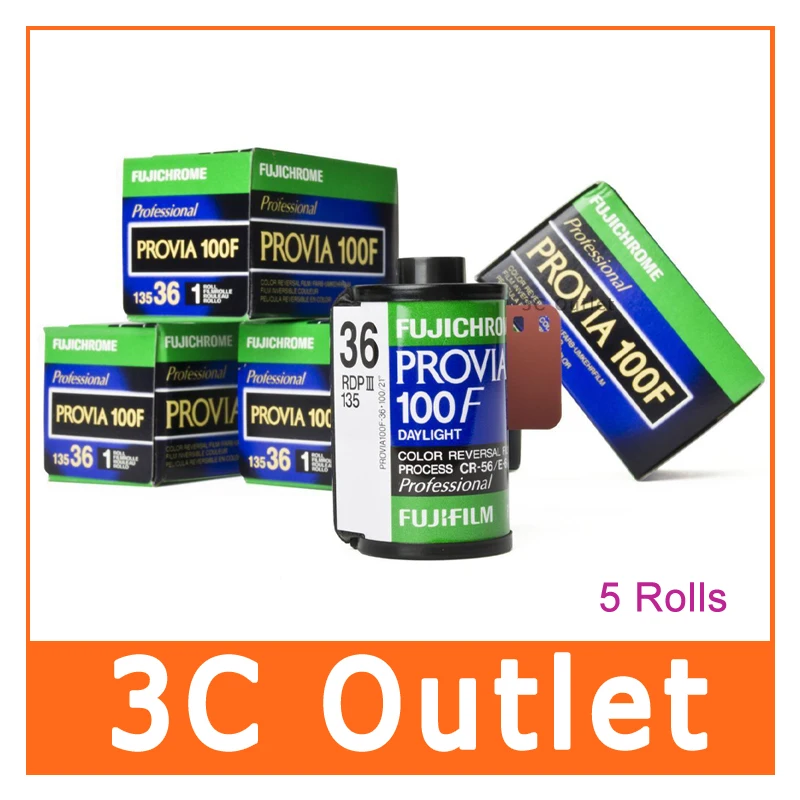 Fujichrome PROVIA 100F , ISO 100 35mm 135-36exp Colour Slide Film , 5 Rolls/Pack
Fujichrome PROVIA 100F , ISO 100 35mm 135-36exp Colour Slide Film , 5 Rolls/Pack