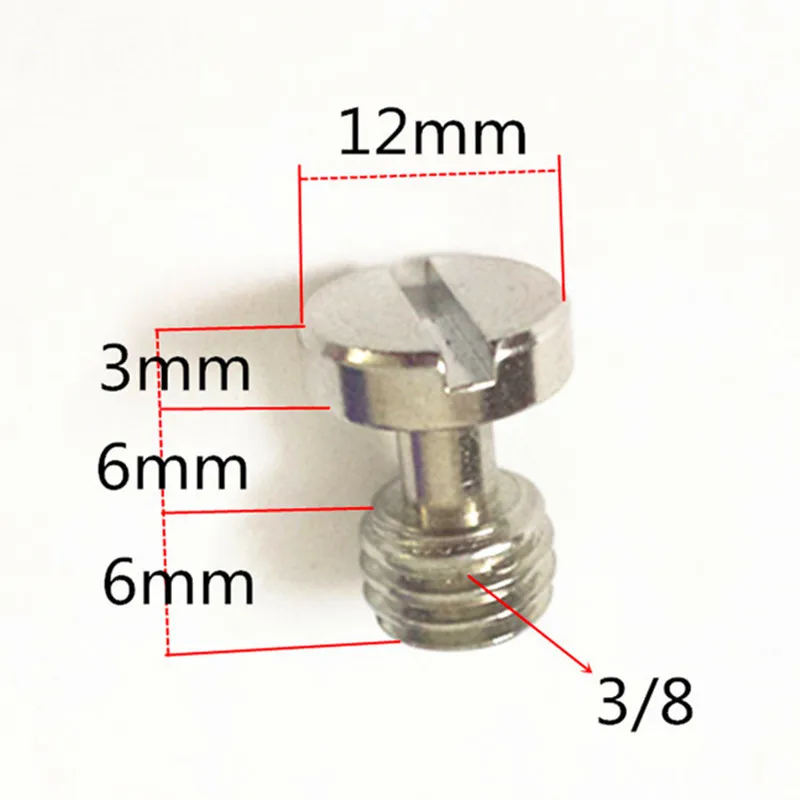 38 Connecting Screw For Camera Tripod Monopod Quick Release Plate Baseplate Rig (5)