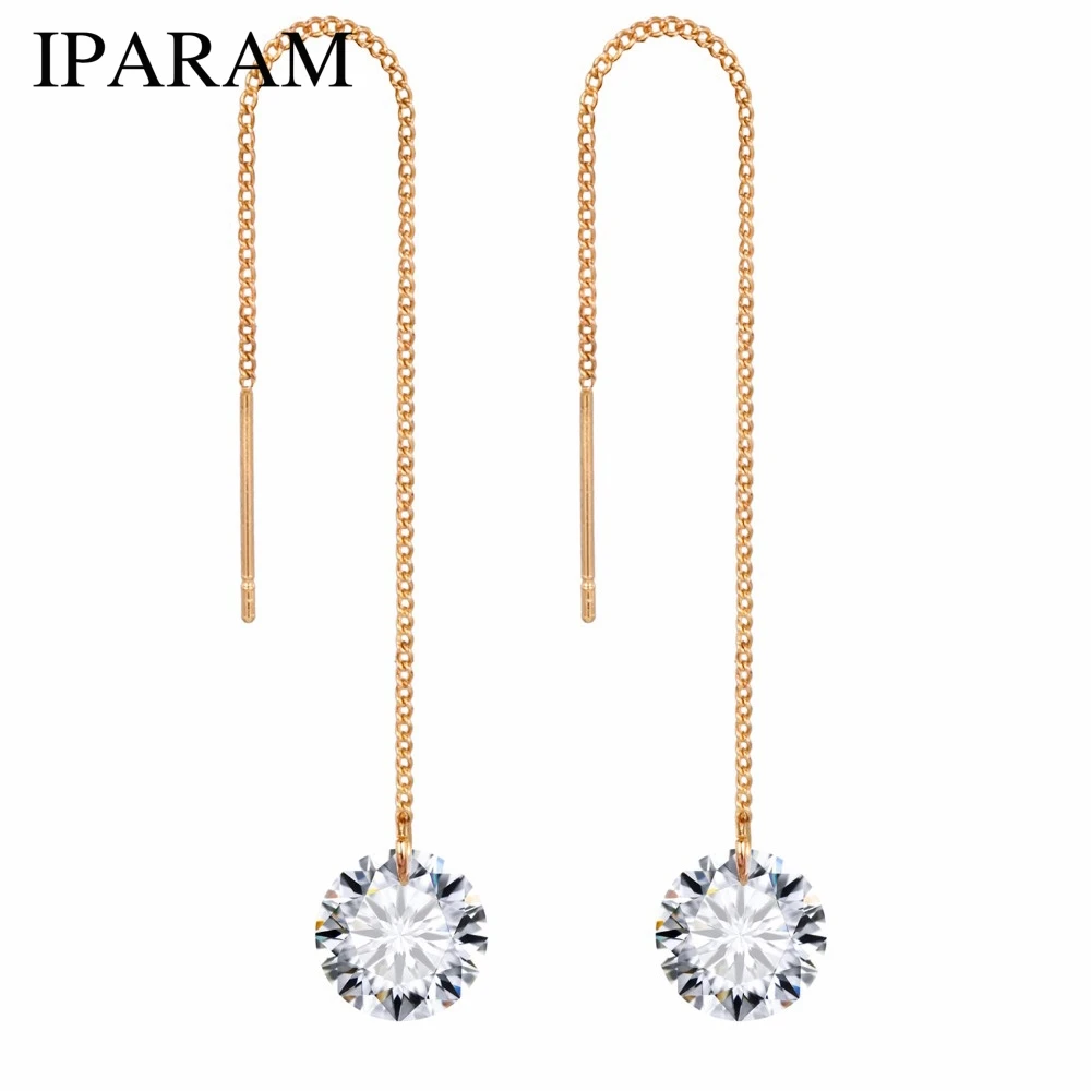 IPARAM Fashion Crystal Dangle Earrings For Women Wedding Punk Gold Color Long Tassel Dangle Bar Statement Jewelry
IPARAM Fashion Crystal Dangle Earrings For Women Wedding Punk Gold Color Long Tassel Dangle Bar Statement Jewelry