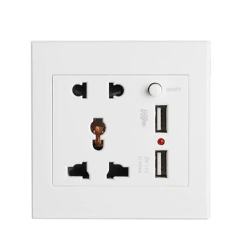 Outlet Panel Charger Home Fittings Power Adapter Port Wall Socket Anti Impact Easy Install Dual USB Receptacle 
Outlet Panel Charger Home Fittings Power Adapter Port Wall Socket Anti Impact Easy Install Dual USB Receptacle