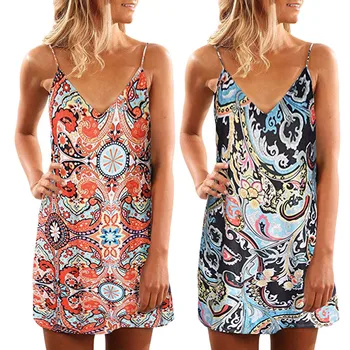 2019 MAXIORILL New Women V Neck Halter Printed Sleeveless Casual Short Strap Mini Dress платье Wholesale T3
2019 MAXIORILL New Women V Neck Halter Printed Sleeveless Casual Short Strap Mini Dress платье Wholesale T3