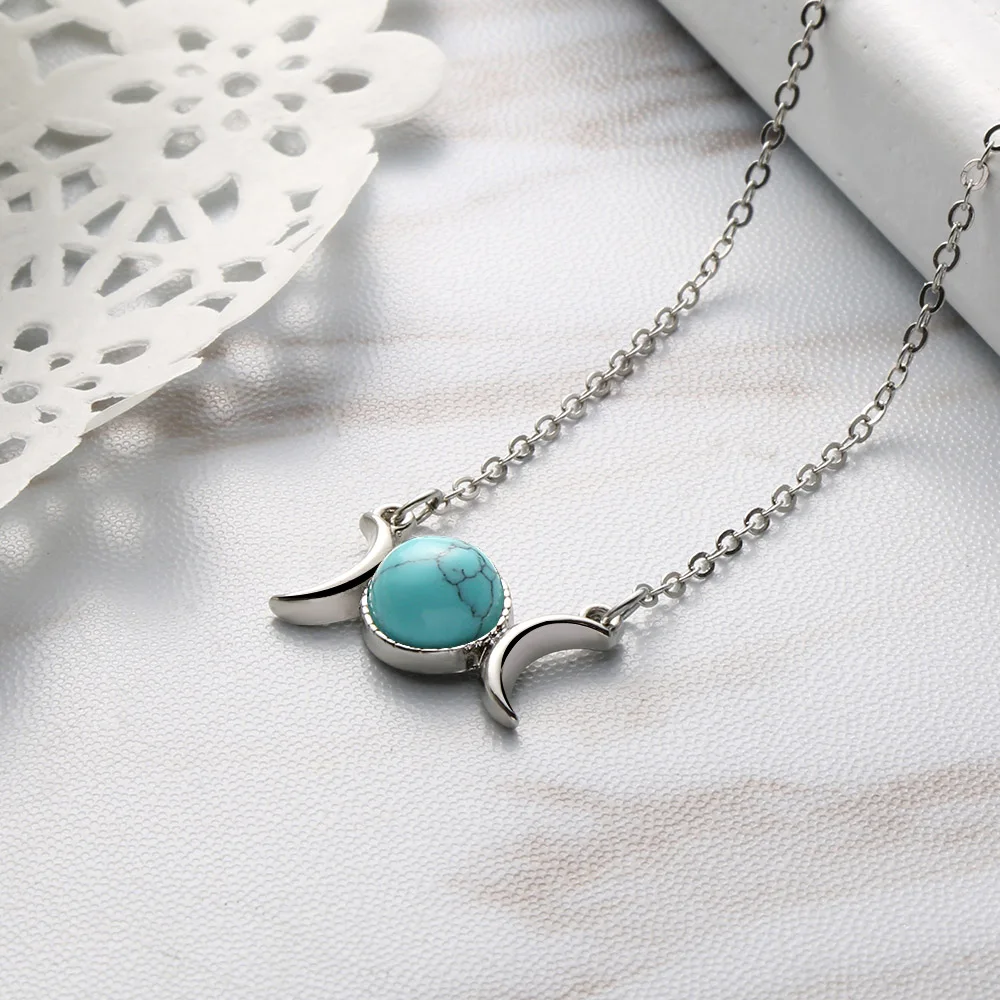 Fashion Crescent Moon&Sun Pendant Silver Color Chain Crystal Sailor Natural Stone Opal Necklace Charm Women Birthday Jewelry
Fashion Crescent Moon&Sun Pendant Silver Color Chain Crystal Sailor Natural Stone Opal Necklace Charm Women Birthday Jewelry