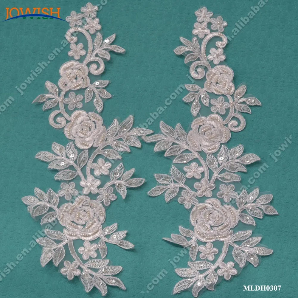 10 Pieces (5 pairs) Lace Applique, White/Black/Colors Sewing Bridal Applique Sequin Beaded Lace Appliques
10 Pieces (5 pairs) Lace Applique, White/Black/Colors Sewing Bridal Applique Sequin Beaded Lace Appliques