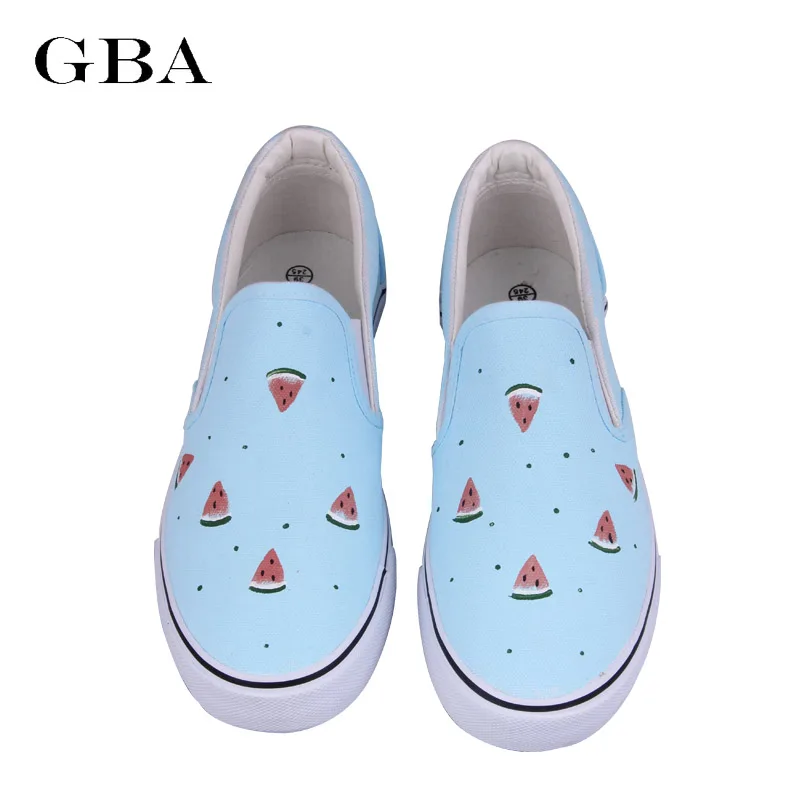 Gba Shoes Woman New 2017 Cow Muscle Autumn Women Flat Flexible Loafer Blue Personality Hand Painted Canvas Shoes Zapatos Mujer
Gba Shoes Woman New 2017 Cow Muscle Autumn Women Flat Flexible Loafer Blue Personality Hand Painted Canvas Shoes Zapatos Mujer