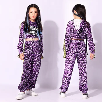 Children's jazz dance fashion Leopard pattern hiphop show costume Girls catwalk show costume set 110-160cm height
Children's jazz dance fashion Leopard pattern hiphop show costume Girls catwalk show costume set 110-160cm height