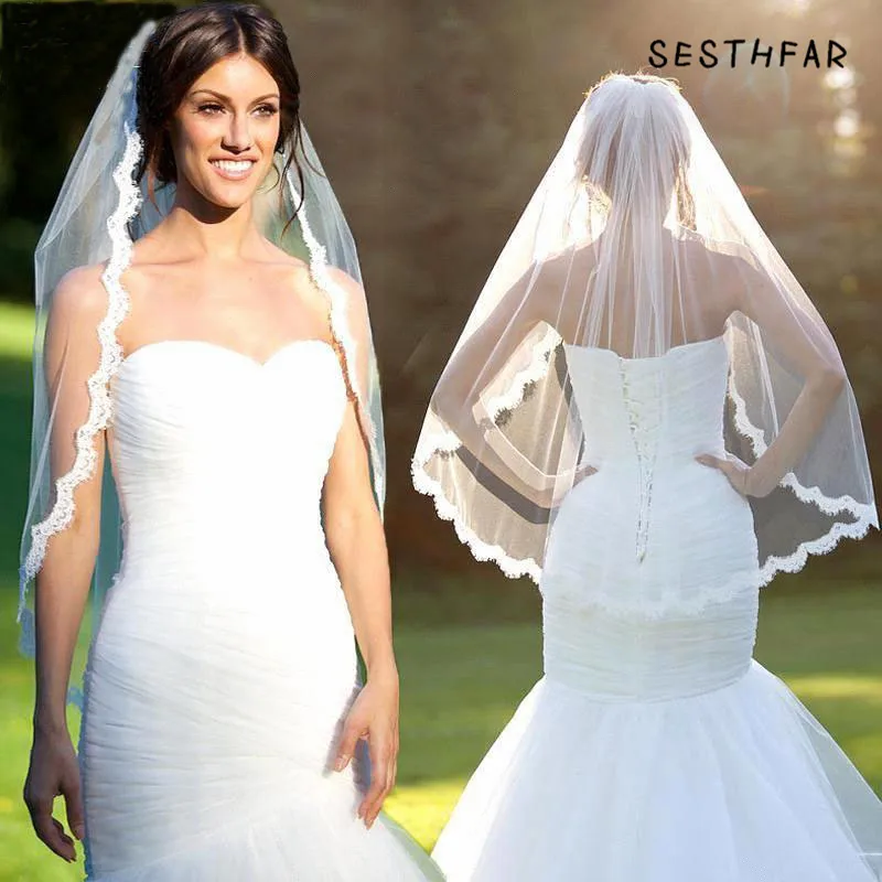 high quality cheap wedding veils short bridal veils Ivory White small eyelash lace wedding accessories
high quality cheap wedding veils short bridal veils Ivory White small eyelash lace wedding accessories