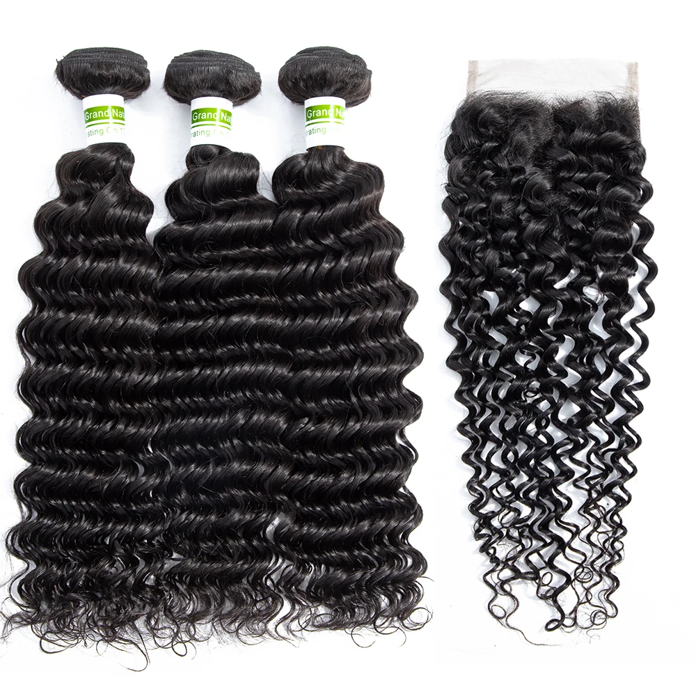 Peruvian Hair Deep Wave Human Hair Bundles With Closure 4 pcs/lot Peruvian Hair Weave Bundles With Closure Remy Hair Extension
Peruvian Hair Deep Wave Human Hair Bundles With Closure 4 pcs/lot Peruvian Hair Weave Bundles With Closure Remy Hair Extension