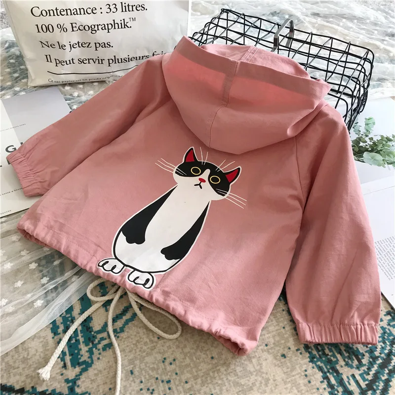 New Spring Autumn Long Sleeve Kids Jacket Casual Cute Cat Outerwear Coats Boys Kids Baby Windbreaker Hooded Children Clothing
New Spring Autumn Long Sleeve Kids Jacket Casual Cute Cat Outerwear Coats Boys Kids Baby Windbreaker Hooded Children Clothing